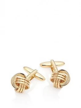 Image of Beaverbrooks Gold Tone Knot Mens Cufflinks