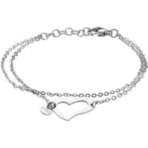 Image of Ladies Storm Heart Bracelet Silver
