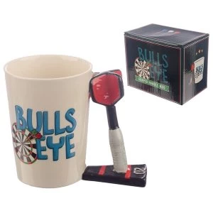 Image of Dart Shaped Handle Ceramic Mug