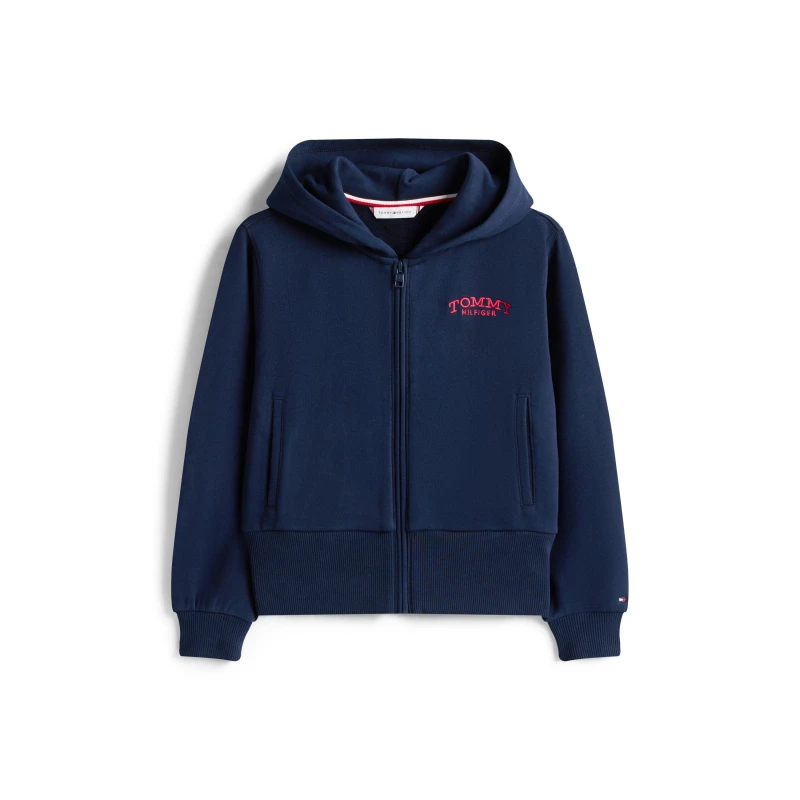 Image of Tommy Hilfiger Kids Zip Hoodie Night Navy C1G female 10Y