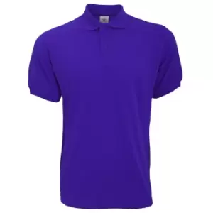 Image of B&C Safran Mens Polo Shirt / Mens Short Sleeve Polo Shirts (XL) (Purple)