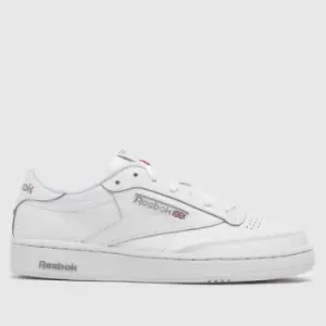 Image of Reebok White & Grey Club C 85 Trainers