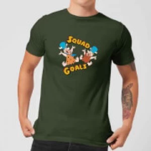 Image of The Flintstones Squad Goals Mens T-Shirt - Forest Green - S