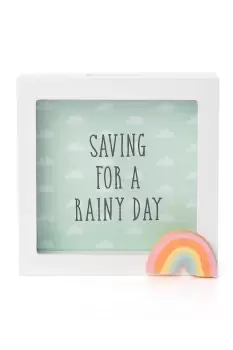 Image of Petit Cheri Money Box Rainbow Saving for Rainy Day - Green