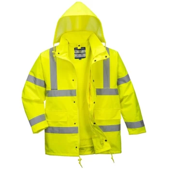 Image of Portwest - S468YERL - sz L Hi-Vis 4-in-1 Traffic Jacket - Yellow
