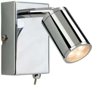 Image of Orion LED 3 Light Indoor Wall Spotlight (Switched) Chrome