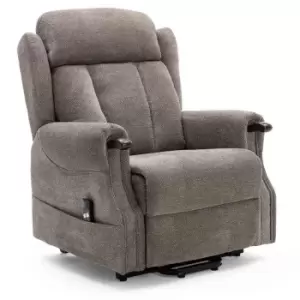 Image of Halton Fabric Rise Recliner - Brown