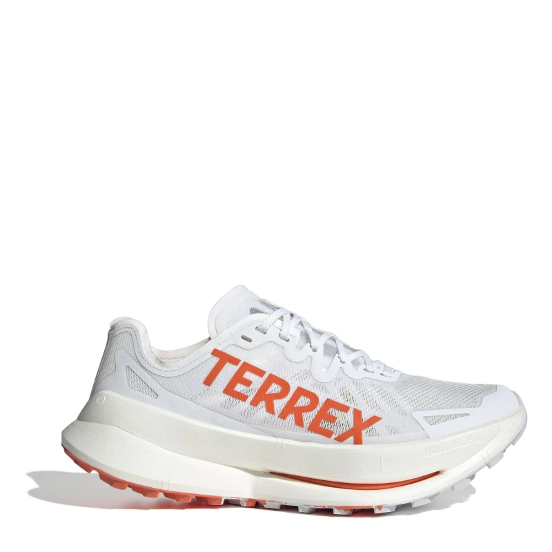 Image of adidas Terrex Agravic Speed Ultra Trail Running Shoes Mens White/Orange male 8 (42)