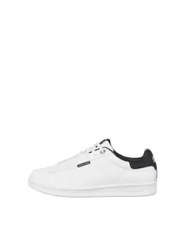 Image of JACK & JONES Pu Leather Sneakers Men White