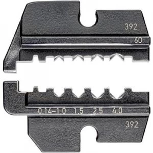 Image of Knipex 97 49 60 Crimp inset Machined contacts Suitable for (pliers) HTS + Harting 0.14 up to 4 mm² Suitable for brand Knipex 97 43 200, 97 43 E, 97 43