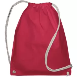 Image of Jassz Bags Drawstring Backpack (Pack Of 2) (One Size) (Rouge Red) - Rouge Red