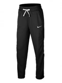 Image of Nike Older Childrens Studio Fleece Pant - Black/White, Size S, 8-10 Years, Women