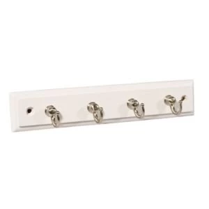 Image of BQ Satin nickel effect Hook rail H10mm W44mm L220mm