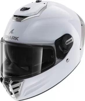 Image of Shark Spartan RS Blank Helmet, white-silver Size M white-silver, Size M