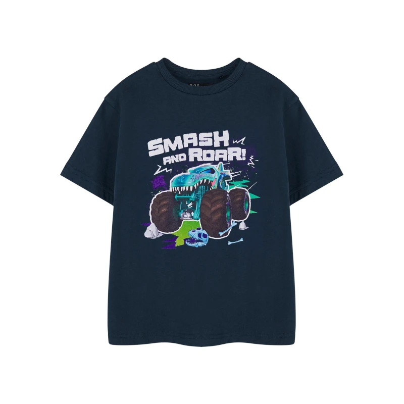 Image of Hot Wheels Short Sleeved T-Shirt Blue male