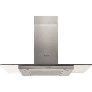 Image of Hotpoint PHFG94FLM 90cm Flat Chimney Cooker Hood