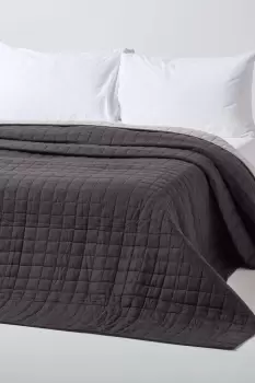 Image of Cotton Quilted Reversible Bedspread