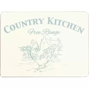 Image of Country Kitchen Placemats Cork - Set of 4 - Premier Housewares