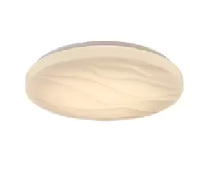 Image of White Round Plastic LED Flush Light - 450mm
