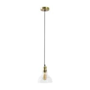 Image of Aurelian Antique Brass Ceiling Light Pendant