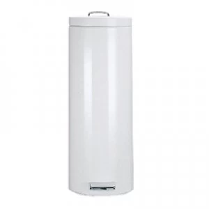 Image of Slingsby Pedal Bin 30 Litre 695x293mm White 311732
