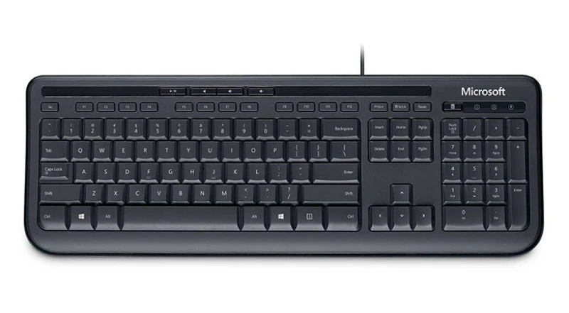 Image of Incase Incase Designed by Microsoft Wired 600 keyboard Office USB QWERTY US English Black ANB-00021