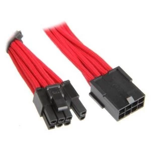 Image of BitFenix Alchemy 6 2-Pin PCIe Extension 45cm - sleeved red/black