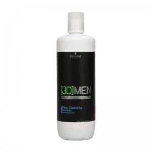 Image of Schwarzkopf 3D Men Deep Cleansing Shampoo 1000ml