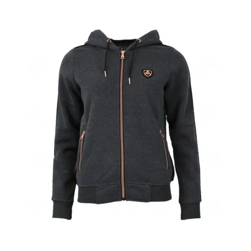 Image of Peak Mountain Womens fleece hoodie Peak Mountain Alice Gris Female M