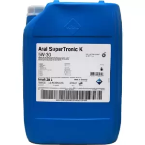 Image of ARAL Engine oil Aral SuperTronic K 5W-30 Capacity: 20l 15DBC5