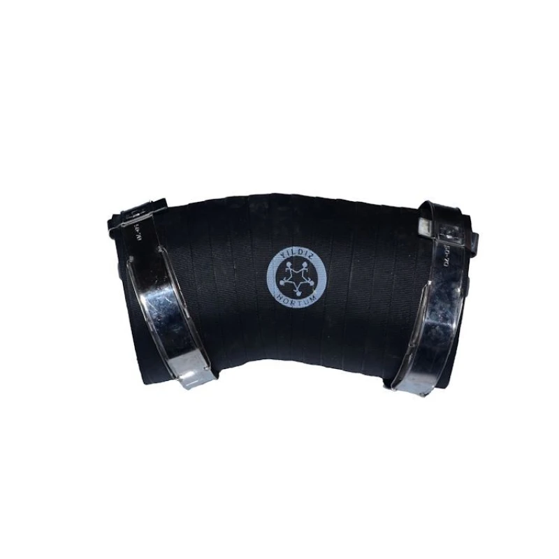 Image of HORTUM 14212 Turbocharger Hose with clamps, Rubber with fabric lining Rubber with fabric lining Charger Intake Hose (3314)