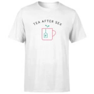 Image of Tea After Sex Mens T-Shirt - White - 5XL