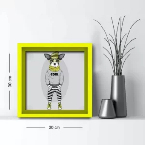 Image of 3030AHS-006 Multicolor Decorative Framed MDF Painting