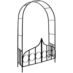 Image of Rose Arch Trellis Climbing Aid Garden Gate Pergola Trellis Roses Arch Metal