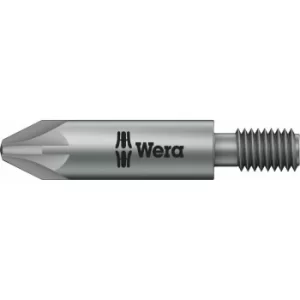 Image of Wera 855/12 Extra Tough M5 Threaded Drive Pozi Screwdriver Bits PZ2 44.5mm Pack of 1