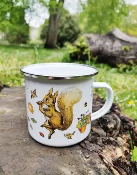 Image of Squirrel Nutkin Enamel Mug