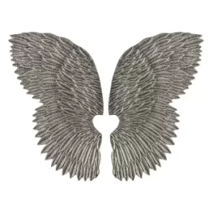 Image of Crossland Grove Nice Wings White Nickel 25.5 X 53Cm