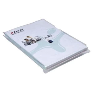 Image of Rexel Nyrex A4 Expanding Cut Back Folder Clear - 1 x Pack of 10 Folders