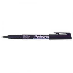Image of Pentel NMS50 Permanent Marker Fine Bullet Black