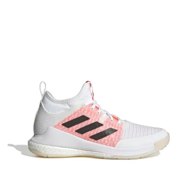 Image of adidas Crazy Flight Mid Womens Netball Trainers - White/Red
