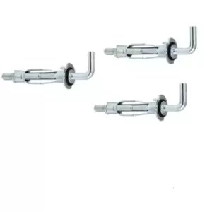 Image of Molly Screw Plasterboard Hollow Hook Anchor Plugs Metal Cavity Wall Fixing - Pack of 10