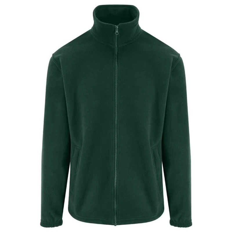 Image of PRO RTX Mens Pro Fleece Jacket in Bottle Green Size: XS Bottle Green Male XS