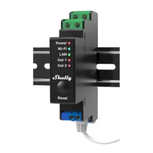 Image of Shelly Pro 2PM electrical relay Black 2