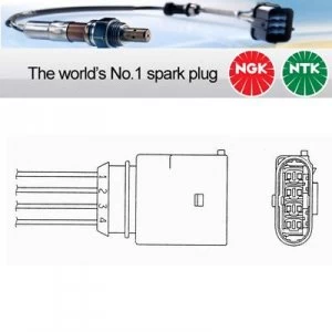 Image of NGK NTK Oxygen O2 Lambda Sensor OZA334-AU1 OZA334AU1 (0474)