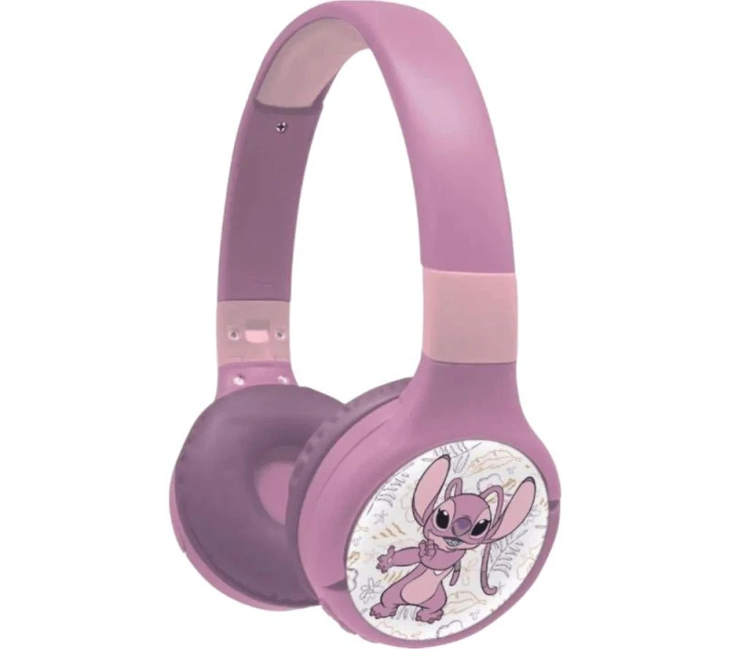 Image of Lexibook Hpbt010D1 Disney Stitch Bluetooth & Wired Foldable Headphones - Purple