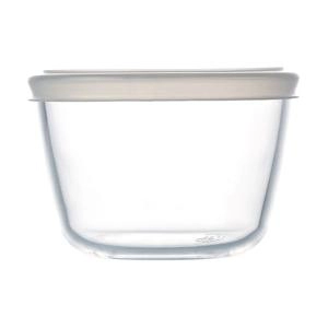 Image of Pyrex Cook & Freeze Glass Round Dish with Plastic Lid, 15cm