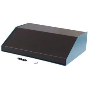 Image of Hammond 1456PK4BKBU Sloped Enclosure 265x356x107mm Aluminium Blue/...