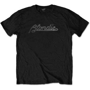 Image of Blondie - Logo Mens Medium T-Shirt - Black