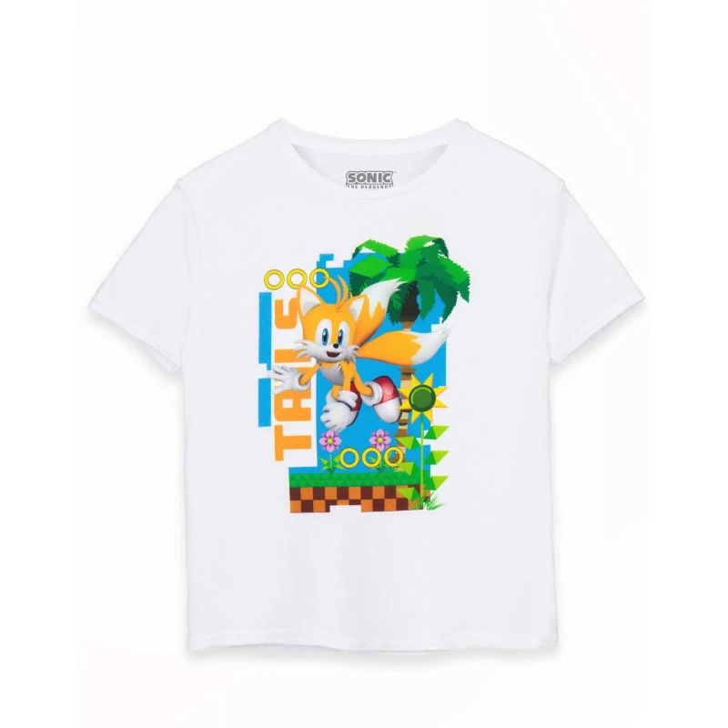 Image of Sonic the Hedgehog Short Sleeved T-Shirt White