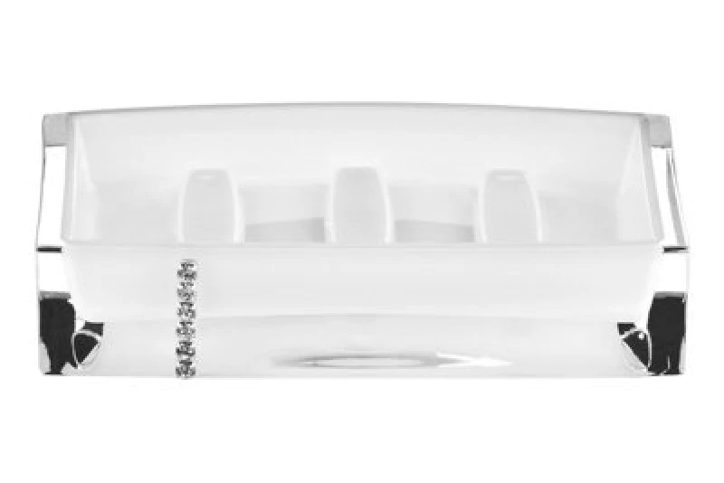 Image of Premier Housewares Acrylic Crystal White Toothbrush Holder White